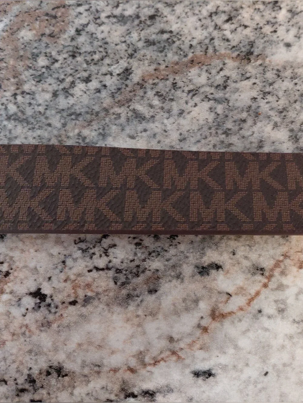 Michael Kors Tan Brown Leather Belt Double Pouch Wallet & Coin Pouch